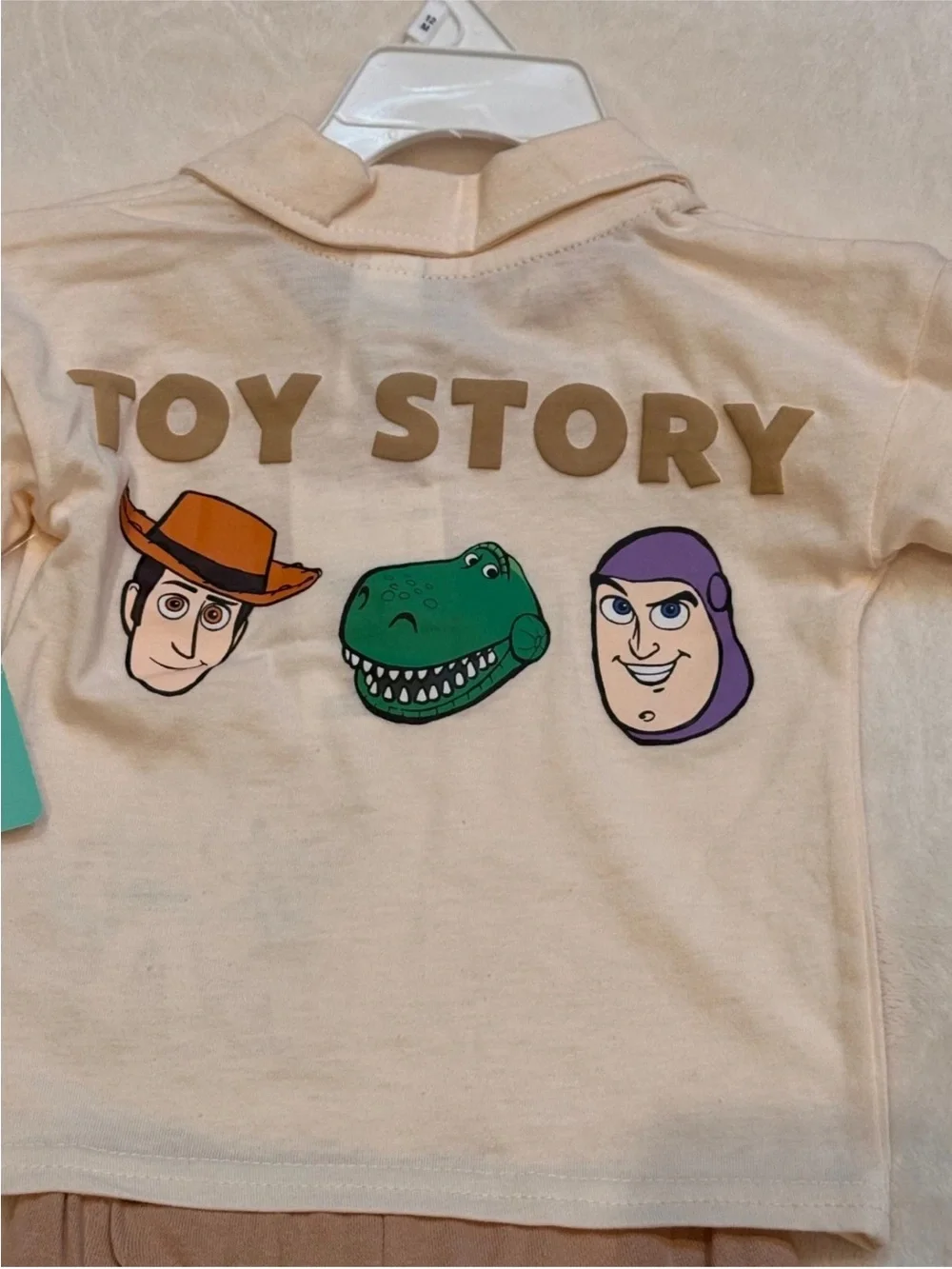 Disney Baby Toy Story infant Collared 2 Piece Shorts Set  *NO HANGER*